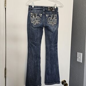 Miss Me Boot Cut JK8438B2 Girls Jeans Sz.10